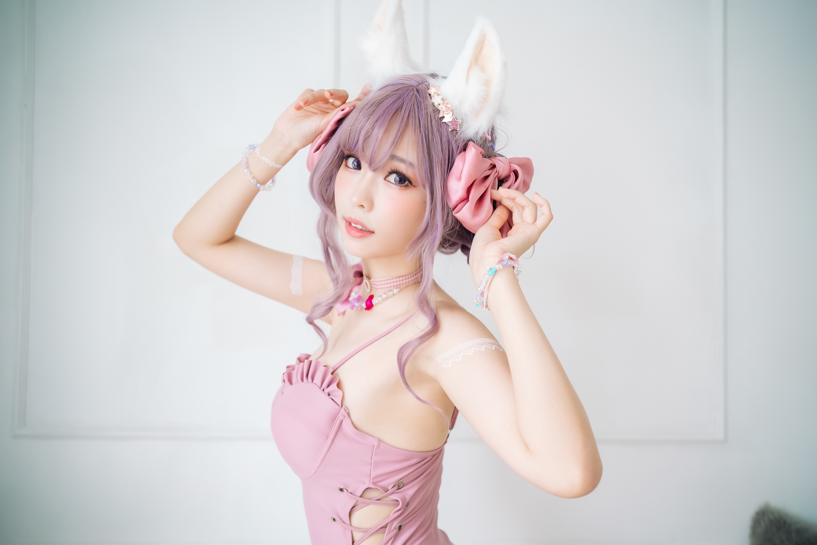 图片[1]-ElyEE子 – NO.087 Fluffy Summer pink [54P]-XikXak